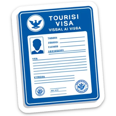 visa de turista sticker