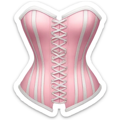 Pastel pink corset  sticker