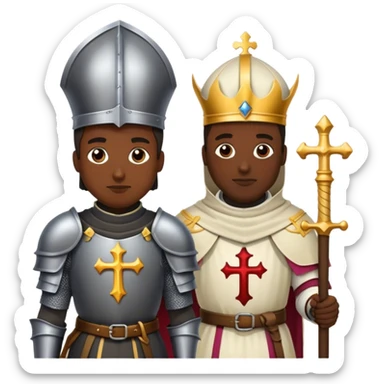 Knight and a bishop sticker