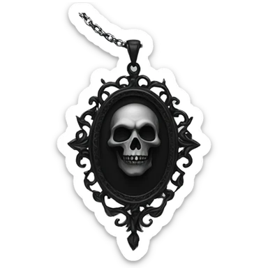 gothic necklace sticker