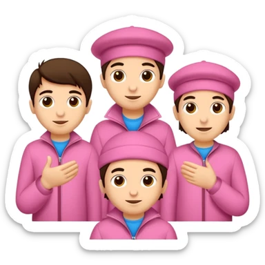 2 Karakter birisi düz saçlı birisi dalgalı bir stoplu saklı birisi açık saçlı boydan birisi mavi kıyafetleri birisi pembe kıyafetli boydan kız karakter sticker