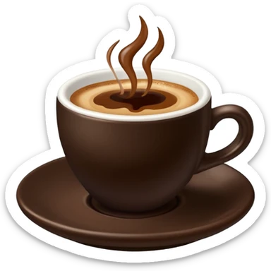 shot of espresso in ceramic sticker