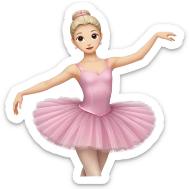 Ballerina above 40 years woman sticker