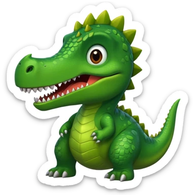 Dinosaur with Iphone sticker