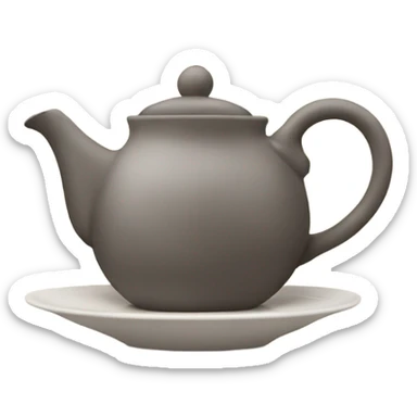 teapot pouring tea into tea cup sticker
