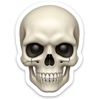 Skull sticker