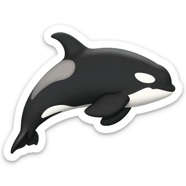 Una orca ballena saltando sticker