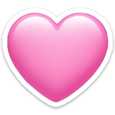 Pink heart sticker