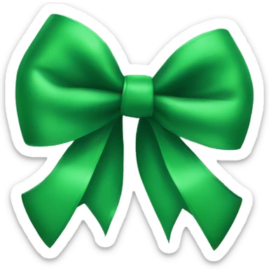 Green  bow sticker
