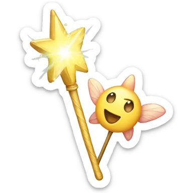 Fairy wand sticker