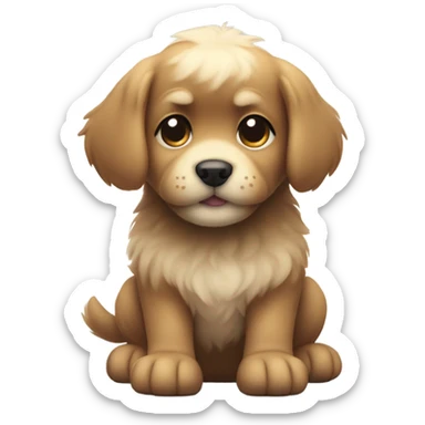 bowing thankful pup sticker