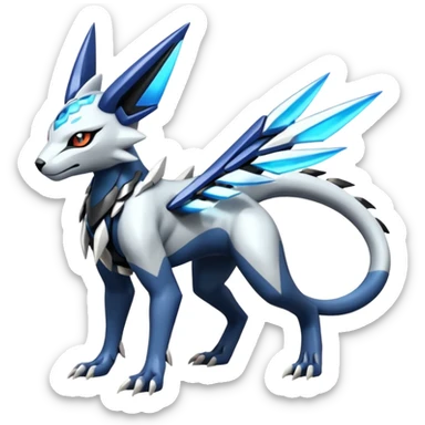 Genet-Absol-Dialga-Kyurem-Zeraora-Primagen-fusion-creature  sticker