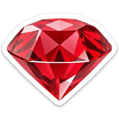 Red diamond with "RED" written on its front sticker