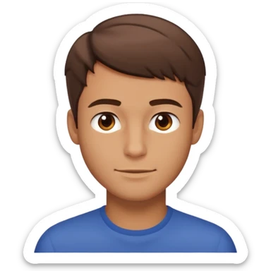 Guy pointing directly at camera smug face angled side veiw sticker