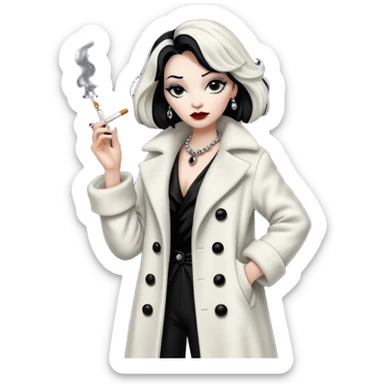 Cruella de vil whole body sticker