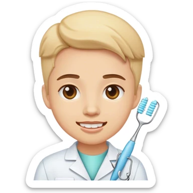 cute dentist sticker