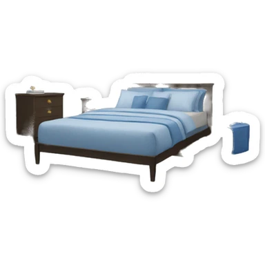 blue bedroom sticker