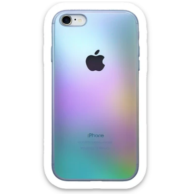 Iridescent iPhone sticker