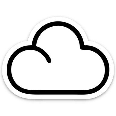 облако 3 выступами sticker