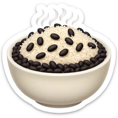 rice with beans sticker