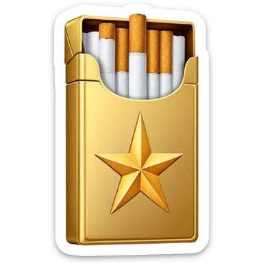 seven stars cigaret pack sticker