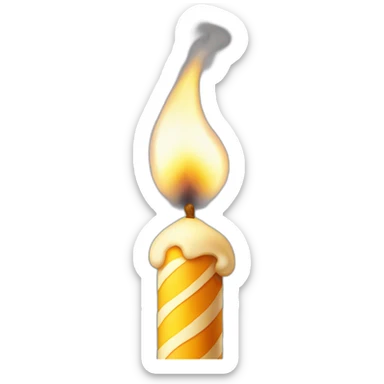 large-birthday-candle-smoke sticker