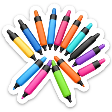 Scented marker sticker