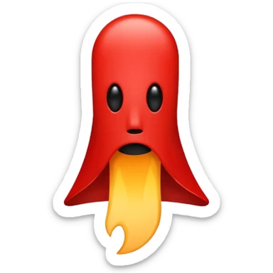 exclamation mark full red no face sticker