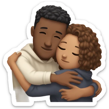Me hugging my boyfriend  sticker