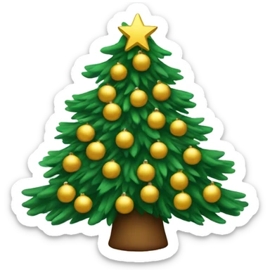 Christmas tree sticker