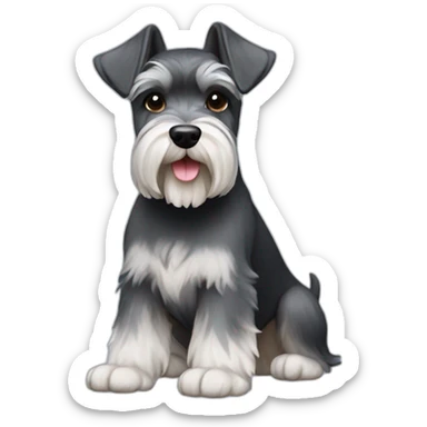 miniature schnauzer big sticker