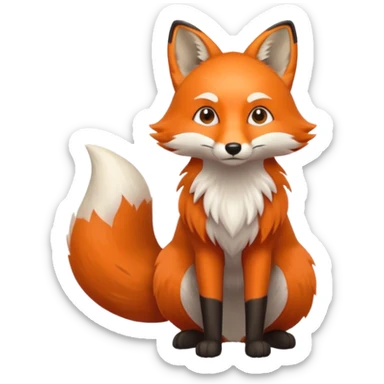 Fox emoji sticker