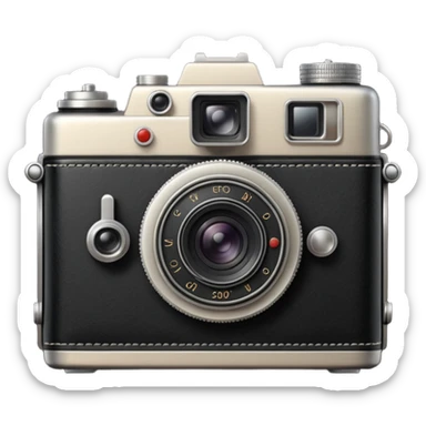 vintage camera sticker