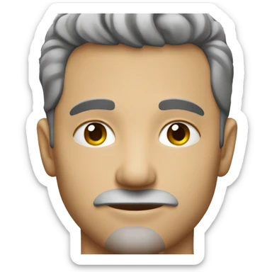 white man in his 30s with stubble sticker