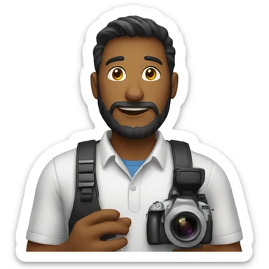 a photographer talking sticker