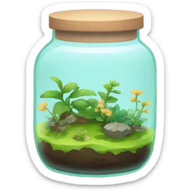 terrarium jar sticker