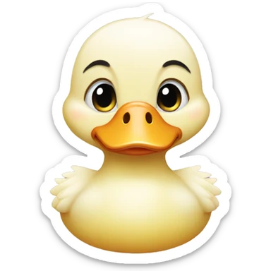 Baby duck sticker