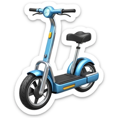an emoji of an ELECTRIC unicycle in a format 128 pixel by 128 pixels sticker