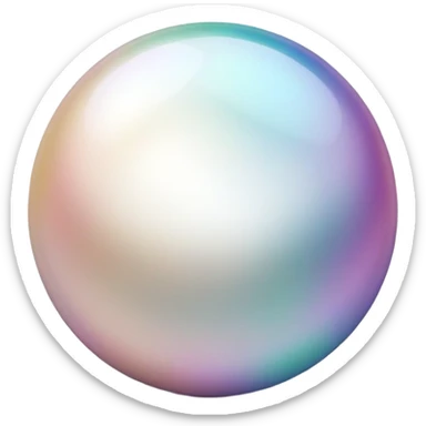 beautiful shiny pearl sticker