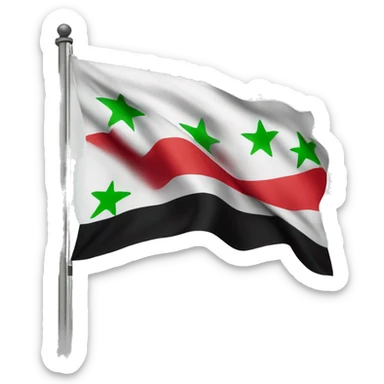 Free Syria flag sticker