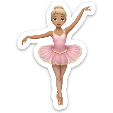 Make ballerina emojis full body in different dance positions  sticker