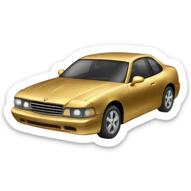 gold car sticker