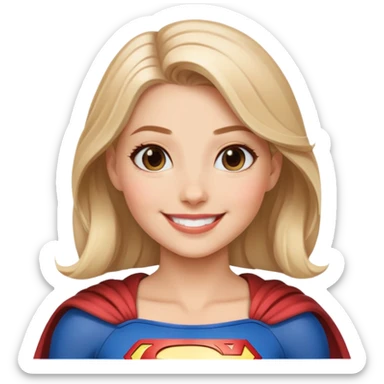Supergirl smiling  sticker