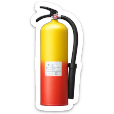 Banana extinguisher sticker