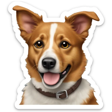 Aussie red heeler mix sticker