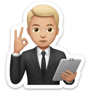 DAILY ROUTINE A GUY AT WORKPLACE sticker