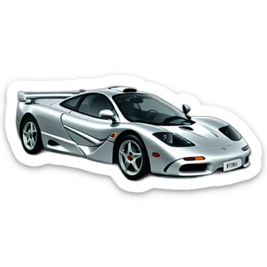 Mclaren F1 livrée Silverstone sticker