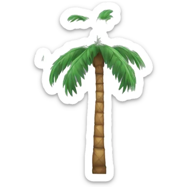 tall California Palm tree sticker