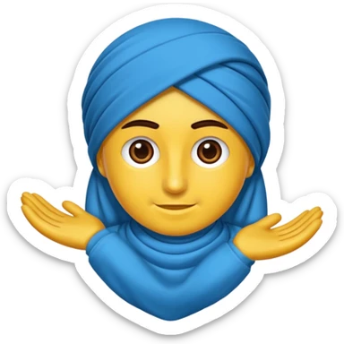 Mavi muhabbet kuşu sticker