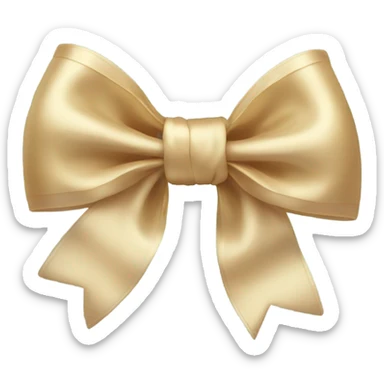 satin bow  sticker